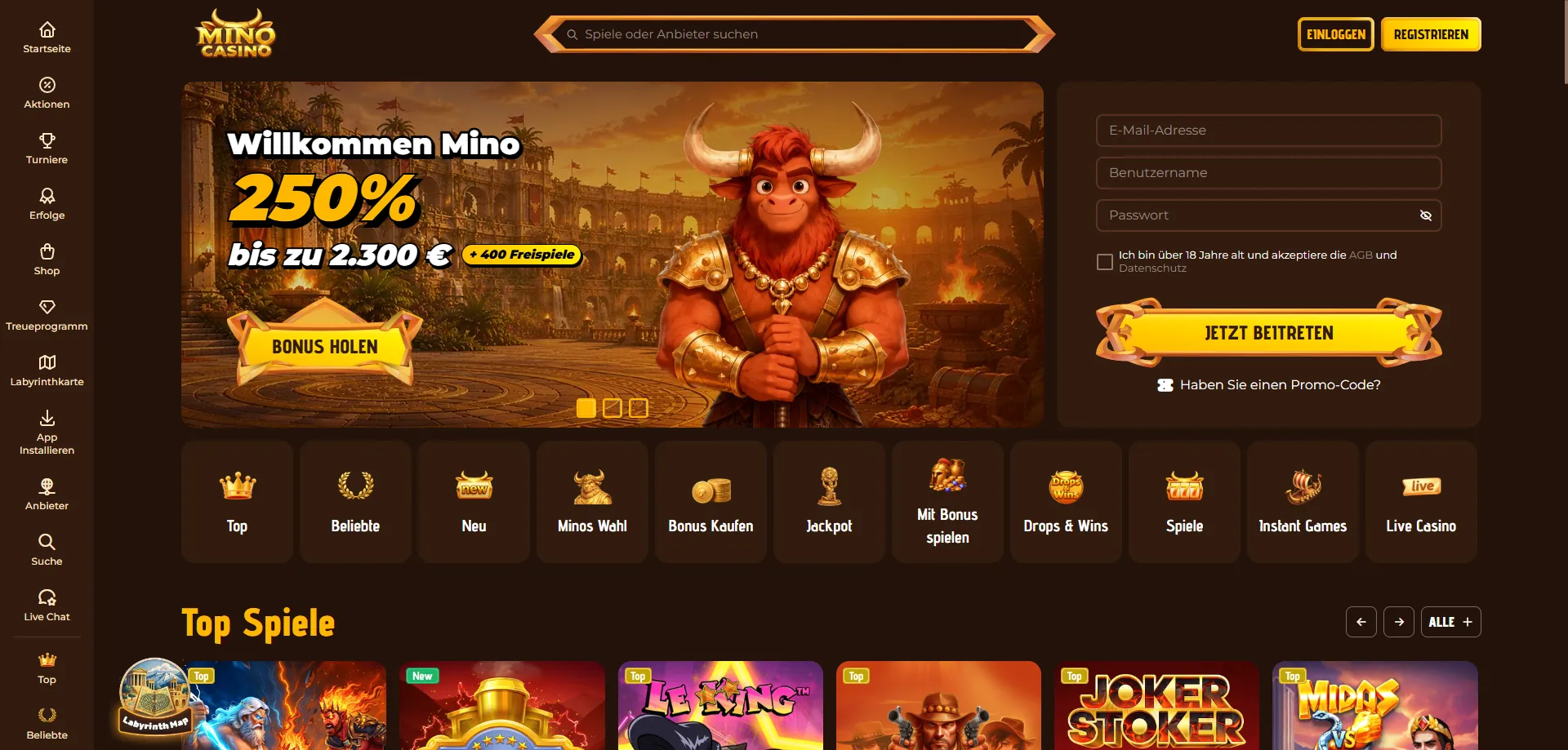 Provider software di Mino Casino — i migliori del settore